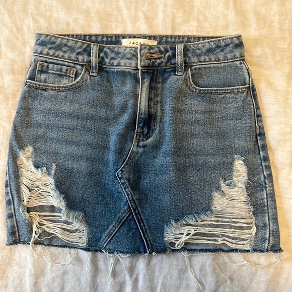 PacSun denim mini skirt size 24 - Picture 1 of 5